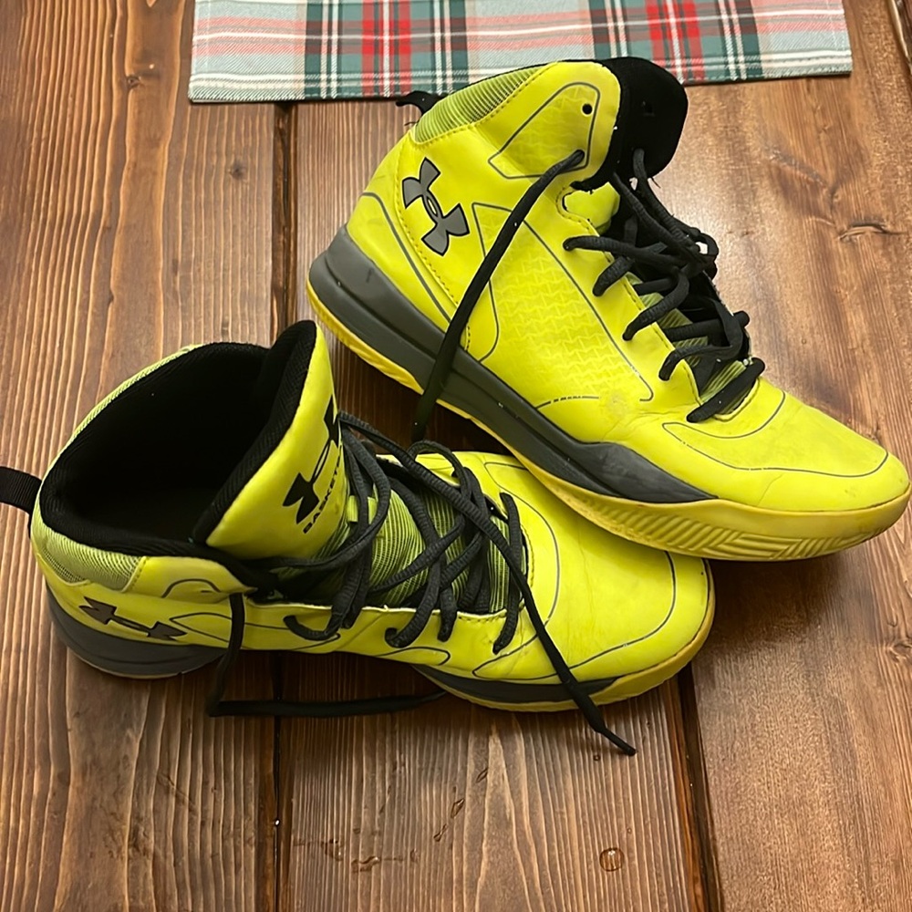 Under Armour Neon Yellow Basketball Shoes
